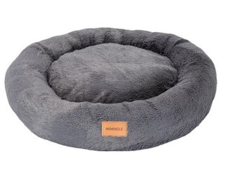 MIMIKO Pets MIMIKO Pets Legowisko Shaggy okrągłe XL 75cm grafitowe