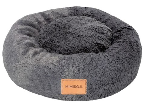 MIMIKO Pets MIMIKO Pets Legowisko Shaggy okrągłe M 45cm grafitowe