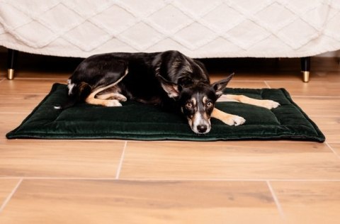MIMIKO Pets MIMIKO Pets Mata Velvet 100x70cm butelkowa zieleń MIMIKO Pets MIMIKO Pets Mata Velvet 100x70cm butelkowa zieleń