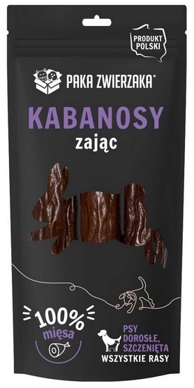 Paka Zwierzaka Paka Zwierzaka Kabanosy Zając 3szt 80g