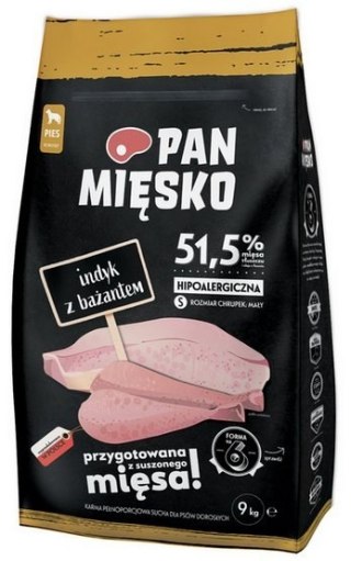 Pan Mięsko Pan Mięsko Karma sucha dla psa - indyk i bażant chrupki S 9kg