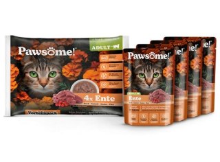 Pawsome Pawsome Adult Ente - kaczka saszetki 4x85g