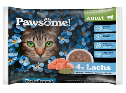 Pawsome Pawsome Adult Lachs - łosoś saszetki 4x85g