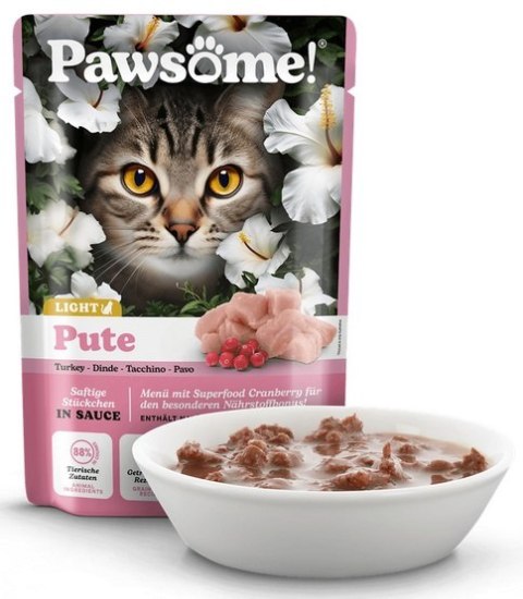 Pawsome Pawsome Adult Light Pute - indyk saszetka 85g