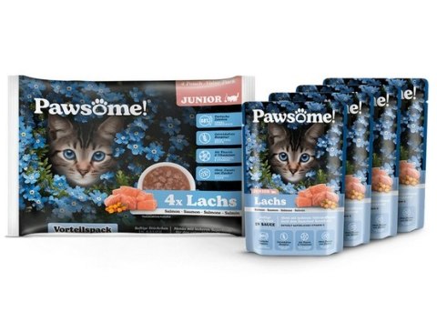 Pawsome Pawsome Junior Lachs - łosoś saszetki 4x85g