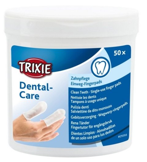 Trixie Trixie Dental Care nakładki na palce do higieny zębów 50szt [TX-29393]