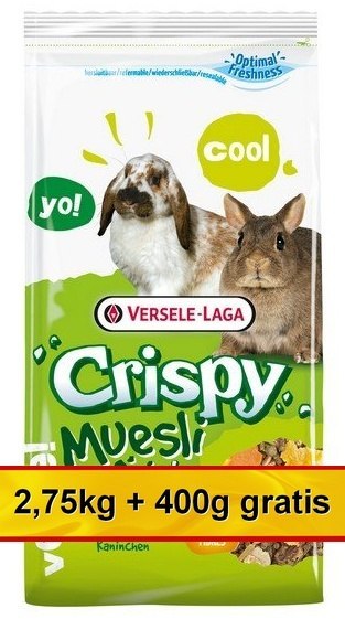 Versele-Laga Versele-Laga Crispy Muesli Rabbit - pokarm dla królika 3,15kg (2,75kg+400g gratis) Versele-Laga Versele-Laga Crispy Muesli Rabbit - pokarm dla królika 3,15kg (2,75kg+400g gratis)