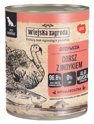 Wiejska Zagroda Wiejska Zagroda Dorsz z indykiem puszka 800g