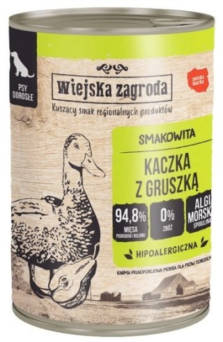 Wiejska Zagroda Wiejska Zagroda Kaczka z gruszką puszka 400g