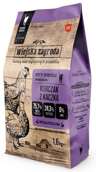 Wiejska Zagroda Wiejska Zagroda Kot - Kurczak z kaczką 1,6kg