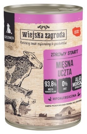 Wiejska Zagroda Wiejska Zagroda Mięsna uczta Puppy puszka 400g