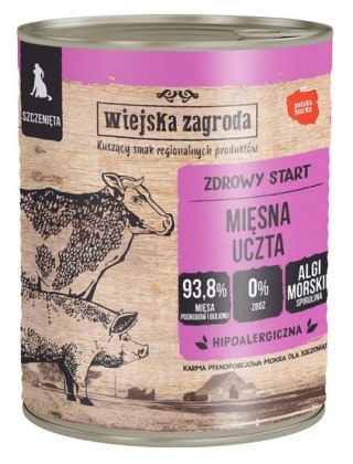 Wiejska Zagroda Wiejska Zagroda Mięsna uczta Puppy puszka 800g