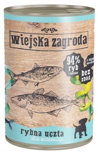 Wiejska Zagroda Wiejska Zagroda Rybna uczta Puppy puszka 400g