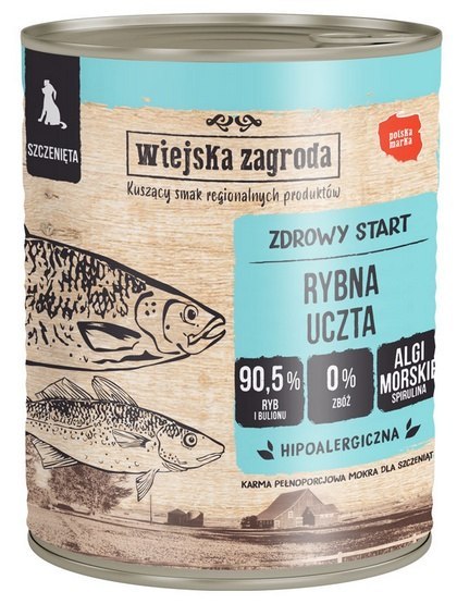 Wiejska Zagroda Wiejska Zagroda Rybna uczta Puppy puszka 800g