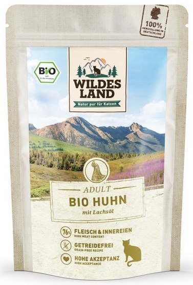 Wildes Land Wildes Land Cat Bio Huhn Pur saszetka 85g