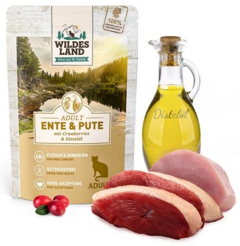 Wildes Land Wildes Land Cat Classic Adult Ente & Pute saszetka 100g Wildes Land Wildes Land Cat Classic Adult Ente & Pute saszetka 100g