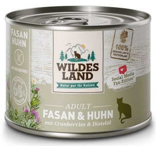 Wildes Land Wildes Land Cat Classic Adult Fasan & Huhn puszka 200g