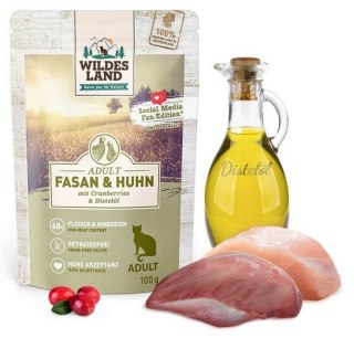 Wildes Land Wildes Land Cat Classic Adult Fasan & Huhn saszetka 100g