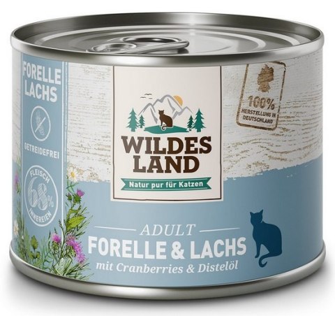 Wildes Land Wildes Land Cat Classic Adult Forelle & Lachs puszka 185g