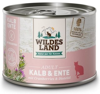 Wildes Land Wildes Land Cat Classic Adult Kalb & Ente puszka 200g