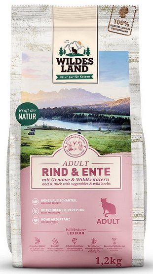 Wildes Land Wildes Land Cat Classic Adult Rind & Ente 1,2kg