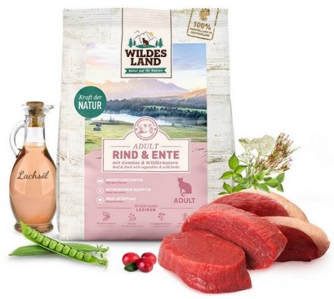 Wildes Land Wildes Land Cat Classic Adult Rind & Ente 400g