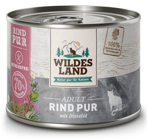 Wildes Land Wildes Land Cat Classic Adult Rind Pur puszka 200g