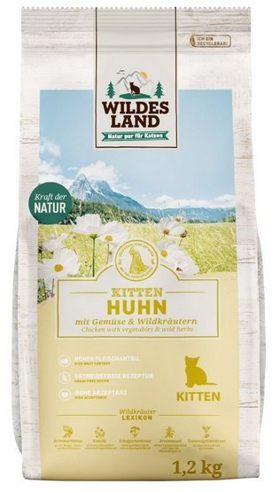 Wildes Land Wildes Land Cat Classic Kitten Huhn 1,2kg