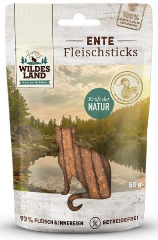 Wildes Land Wildes Land Cat Fleischsticks Ente 50g