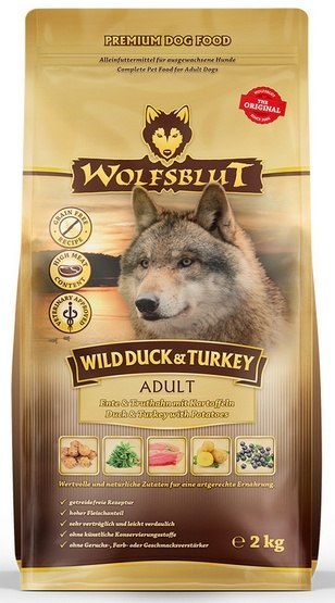 Wolfsblut Wolfsblut Dog Wild Duck & Turkey kaczka, indyk i bataty 2kg