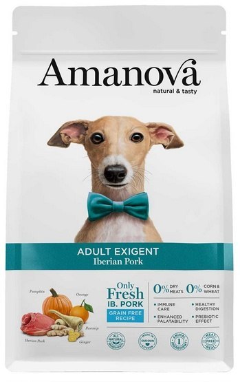 Amanova Amanova Adult Exigent Iberian Pork 10kg Amanova Amanova Adult Exigent Iberian Pork 10kg
