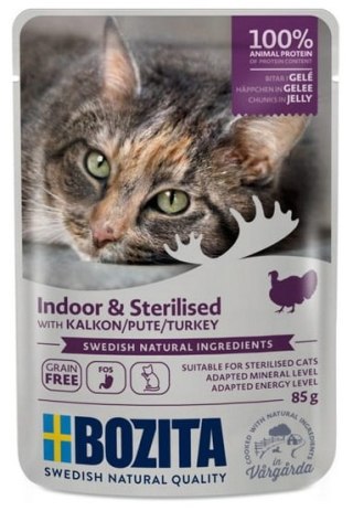 Bozita Bozita Cat Indoor & Sterilised Indyk w galaretce saszetka 85g