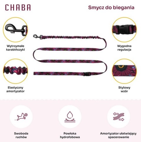 Chaba CHABA Smycz z amortyzatorem do biegania Story III M 25mm/280cm Lakota Chaba CHABA Smycz z amortyzatorem do biegania Story III M 25mm/280cm Lakota