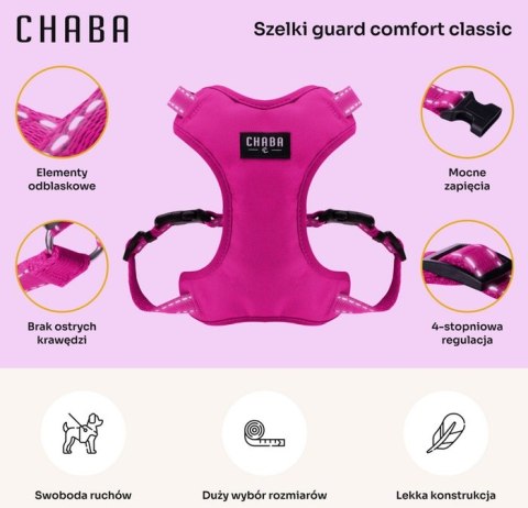 Chaba CHABA Szelki Guard Comfort Classic XL fuksja