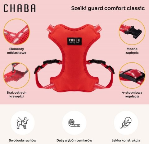 Chaba CHABA Szelki Guard Comfort Classic M czerwone