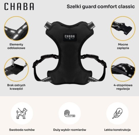 Chaba CHABA Szelki Guard Comfort Classic S czarne