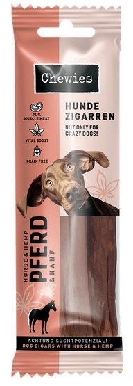 Chewies Chewies Hundezigarren Pferd & Hanf - konina & konopie 75g