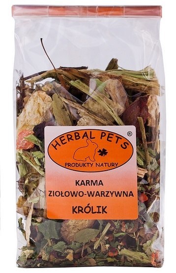Herbal Pets Herbal Pets Karma ziołowo-warzywna dla królika 150g Herbal Pets Herbal Pets Karma ziołowo-warzywna dla królika 150g