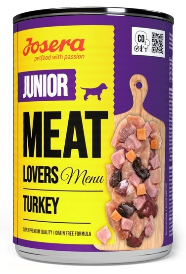 Josera Josera Meat Lovers Menu Junior Indyk puszka 400g