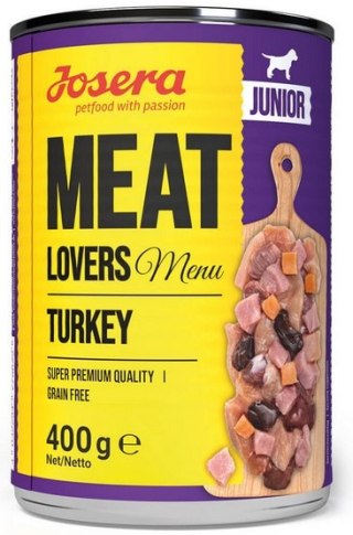 Josera Josera Meat Lovers Menu Junior Indyk puszka 400g