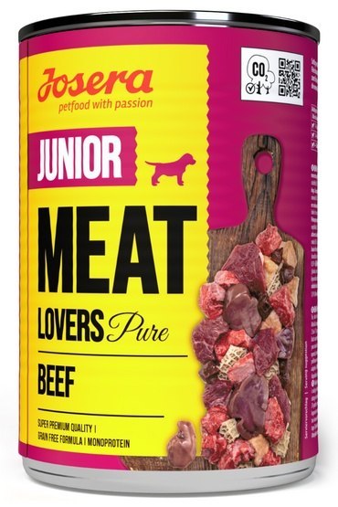 Josera Josera Meat Lovers Pure Junior Wołowina puszka 400g