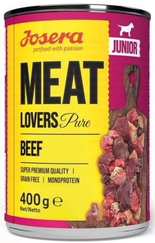 Josera Josera Meat Lovers Pure Junior Wołowina puszka 400g