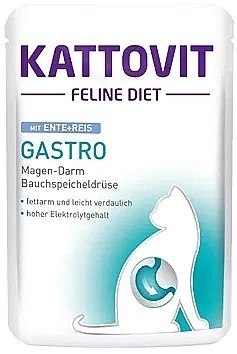 Kattovit Kattovit Feline Diet Gastro kaczka i ryż saszetka 85g Kattovit Kattovit Feline Diet Gastro kaczka i ryż saszetka 85g