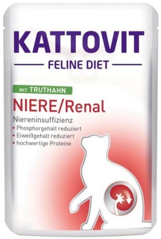 Kattovit Kattovit Feline Diet Niere/Renal indyk saszetka 85g