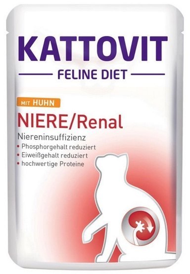 Kattovit Kattovit Feline Diet Niere/Renal kurczak saszetka 85g