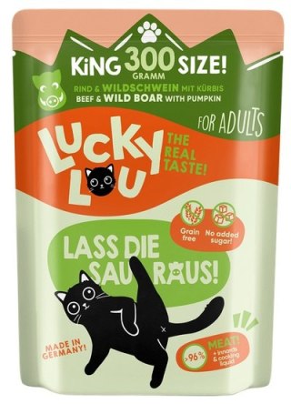 Lucky Lou Lucky Lou Lifestage Adult Wołowina i dzik saszetka 300g