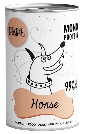 Paka Zwierzaka Paka Zwierzaka PEPE Horse (koń) puszka 400g