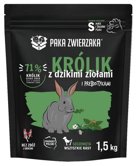 Paka Zwierzaka Paka Zwierzaka Seventh Heaven Królik z dzikimi ziołami Puppy S 1,5kg