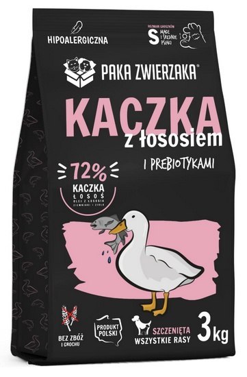 Paka Zwierzaka Paka Zwierzaka Seventh Heaven Puppy Kaczka z łososiem 3kg