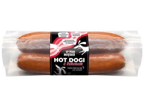 Pan Mięsko Pan Mięsko Przysmak dla psa - Hotdogi z bekonem Adult 220g